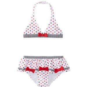 Kate Mack Eau So French Polka Dot Girls Bikini Swimsuit